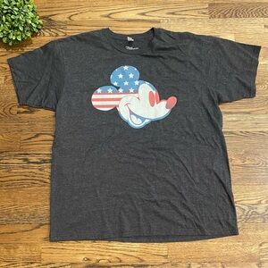 Disney Patriotic Mickey Mouse Graphic T-Shirt Sz XL